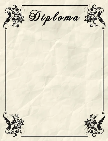Diploma - Decorative framework. — Stock Photo, Image