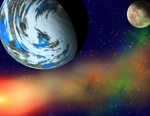 Planeten in een ruimte. — Stockfoto