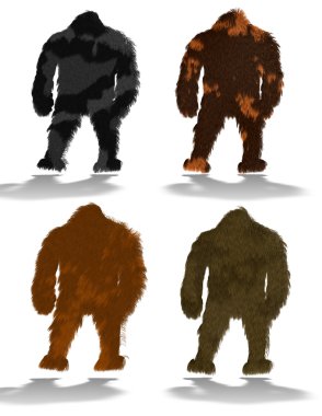 The primitive person. clipart