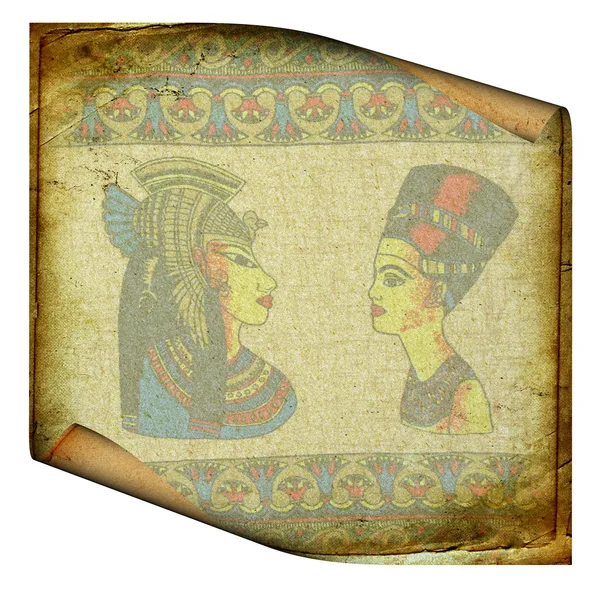 Velho rolo egípcio — Fotografia de Stock