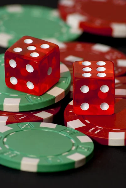 Szerencsejáték-kocka — Stock Fotó