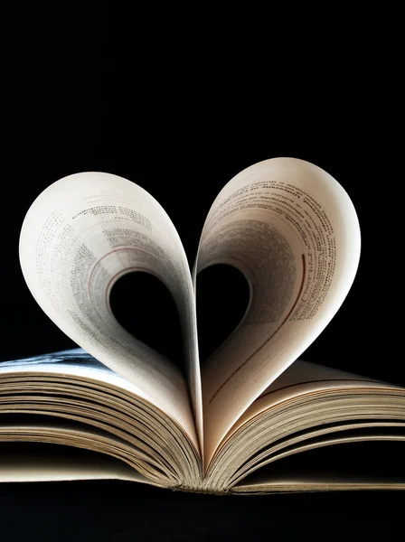 Heart shaped book — Stock Photo, Image