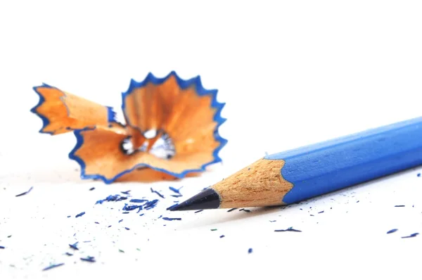 Blauwe crayon — Stockfoto