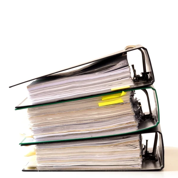 High stack of folders — Stock Photo, Image
