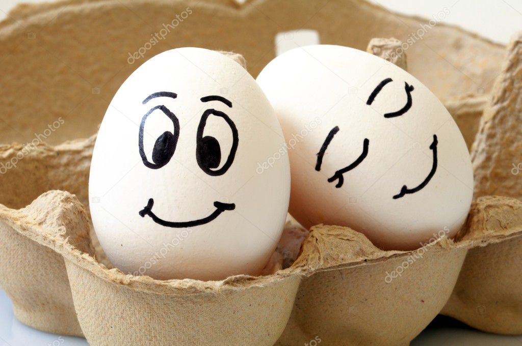 Smiling eggs