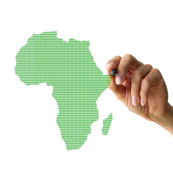 Strony rysunku Afryki — Zdjęcie stockowe
