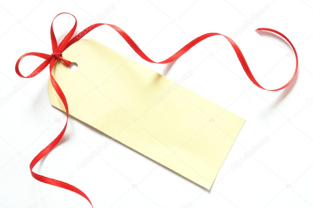 Blank gift label