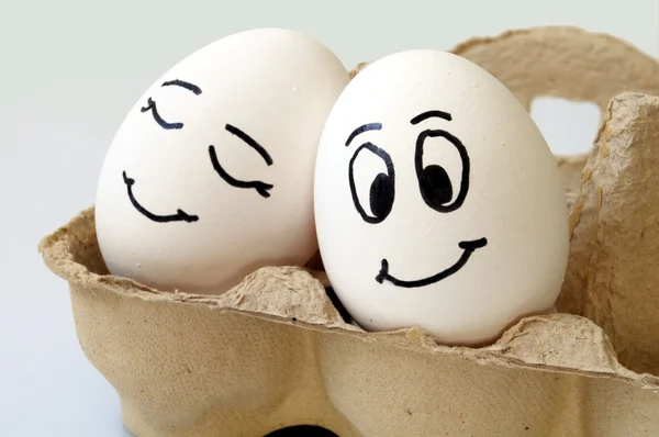 卵の笑みを浮かべてください。 — ストック写真