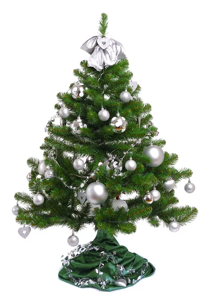 Στολισμένο χριστουγεννιάτικο δέντρο έλατου — Φωτογραφία Αρχείου