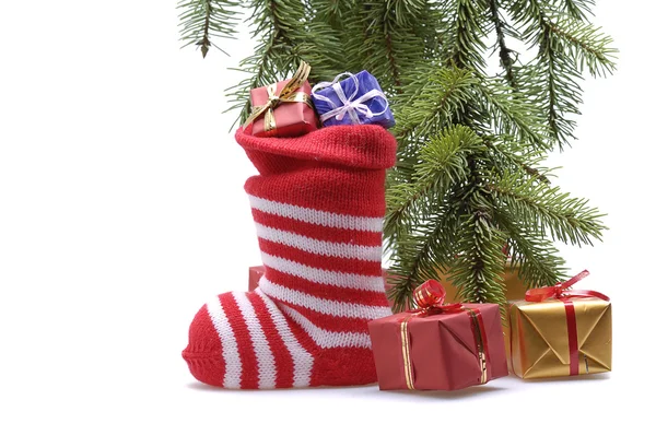 Santa stocking — Stock Photo, Image
