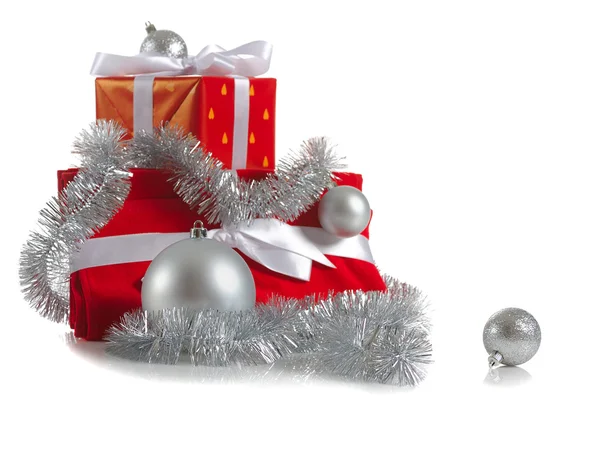 Christmas red gifts — Stock Photo, Image