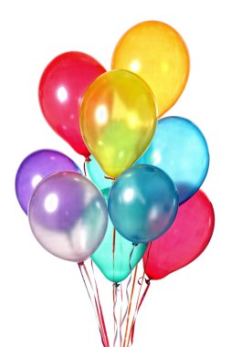 Colorful balloons clipart