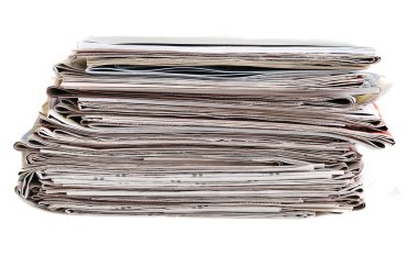 Stack of newspaper clipart