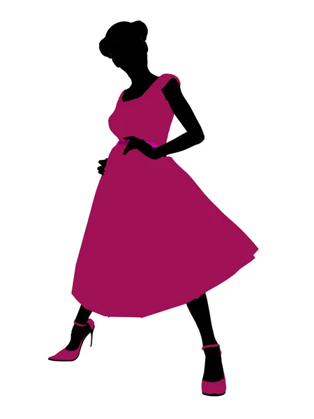 stock image Prom Girl Illustration Silhouette