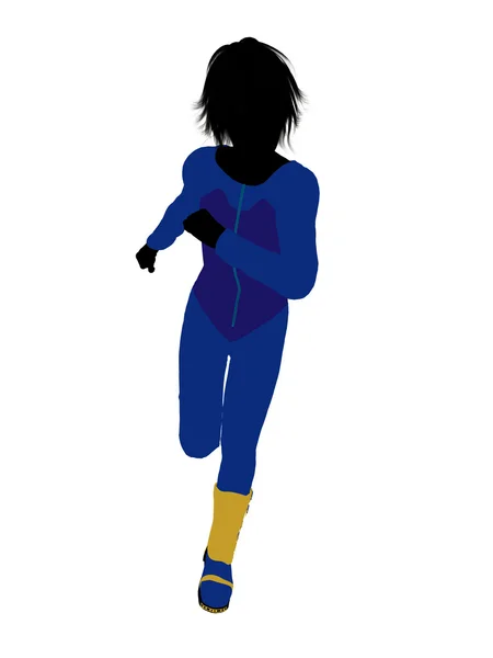 stock image Male Teen Skier Illustration Silhouette