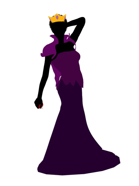Evil Queen Silhouette Illustration — Stock Photo, Image