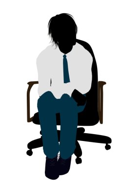 Male Business Silhouette clipart