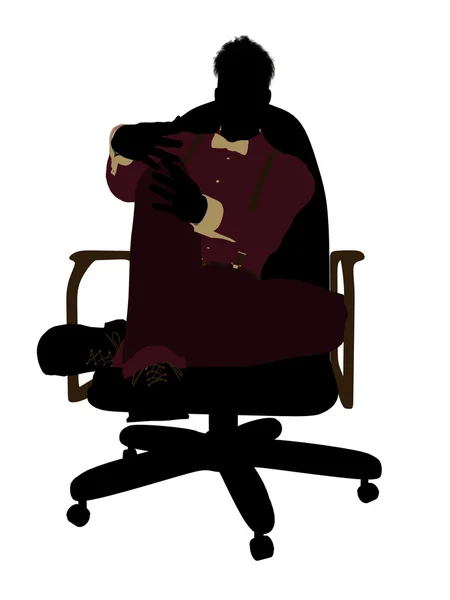 Maschio affari silhouette 3 — Foto Stock