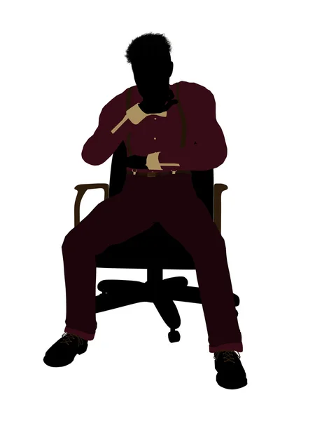 Férfi üzleti silhouette 3 — Stock Fotó