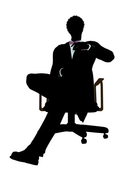 Stock image African American Male Business Silhouette