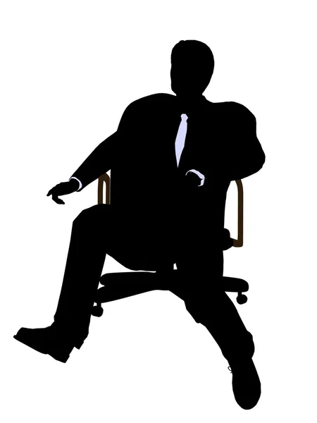 stock image Male Wearing A Business Suit Sitting In A Chair