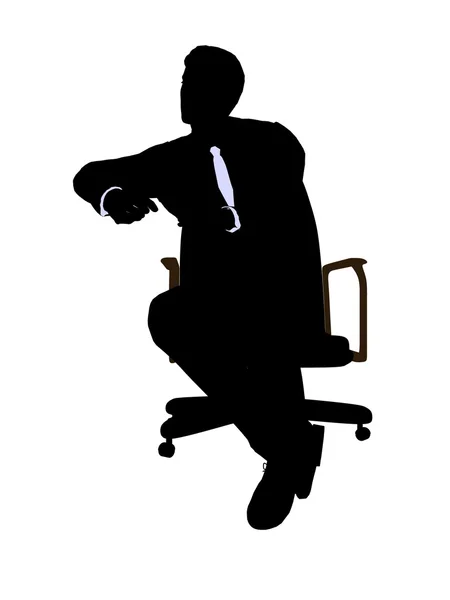 Stock image Male Wearing A Business Suit Sitting In A Chair