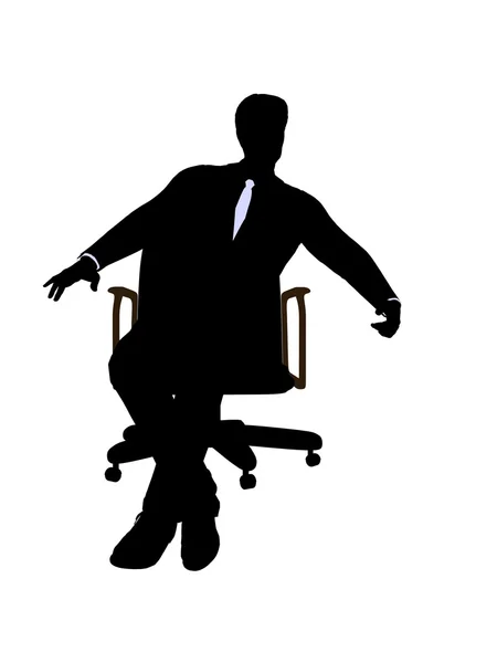 stock image Male Wearing A Business Suit Sitting In A Chair