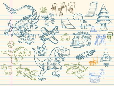 Sketch Doodle Mega Vector Set clipart