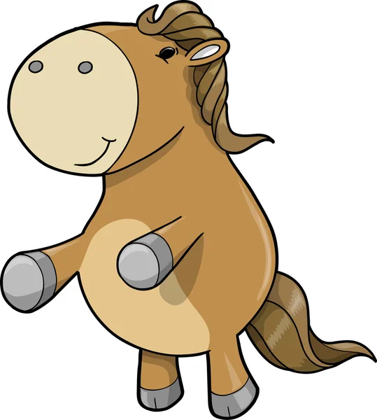 Carino cavallo pony — Vettoriale Stock