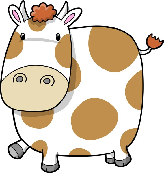 可爱奶牛矢量 — 图库矢量图片