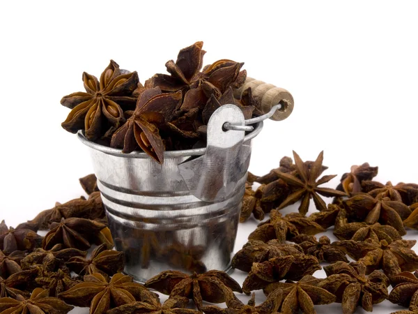 Anice aromatico in piccolo secchio — Foto Stock