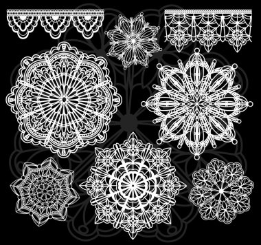 Vector lace clipart