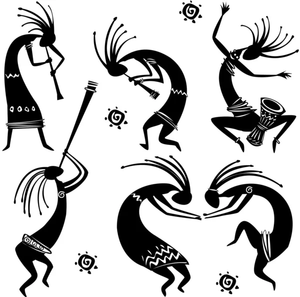 Танцующие фигуры — стоковый вектор