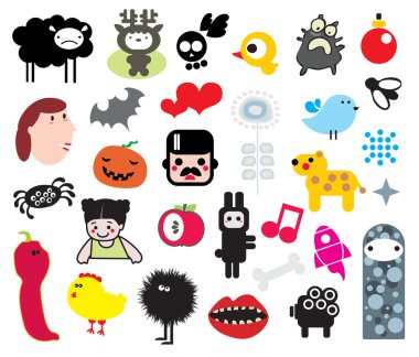 Mix of different vector images. vol.1 clipart