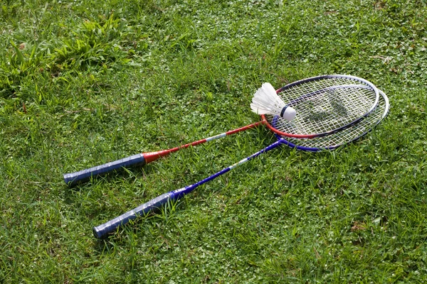 Badminton e racchette Immagini Stock Royalty Free