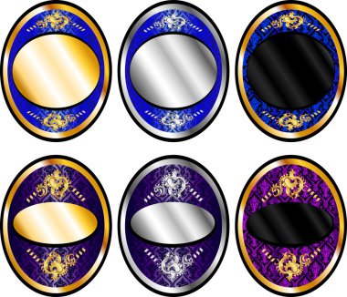 Oval Template Set 1 clipart