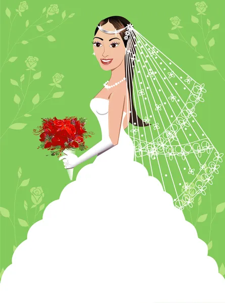 Robe de mariée 5 — Image vectorielle