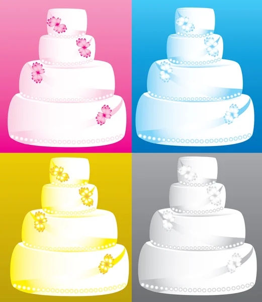 Весільні торти — стоковий вектор