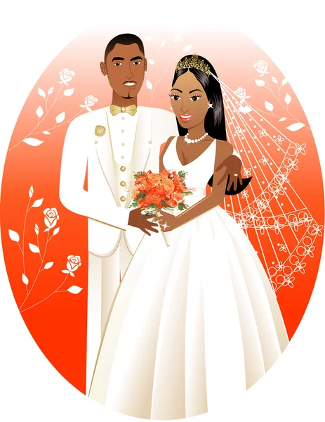 Sposa Sposo 2 — Vettoriale Stock
