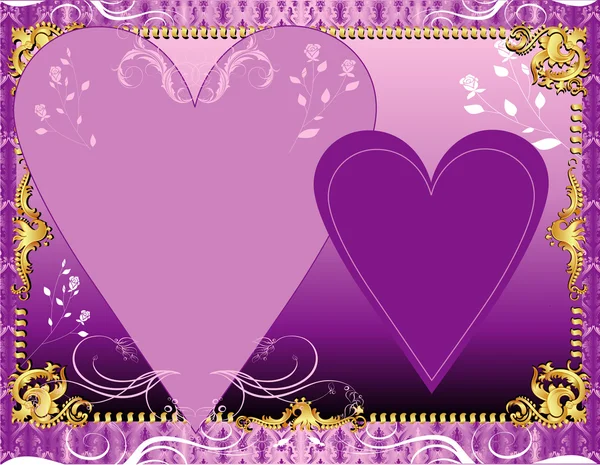 紫色薰衣草模板 — 图库矢量图片
