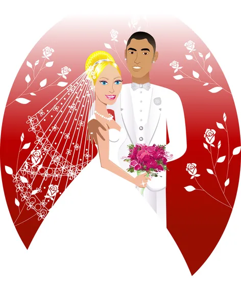 Modello di invito al matrimonio 6 — Vettoriale Stock