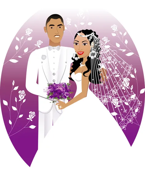 Mariée marié 5 — Image vectorielle
