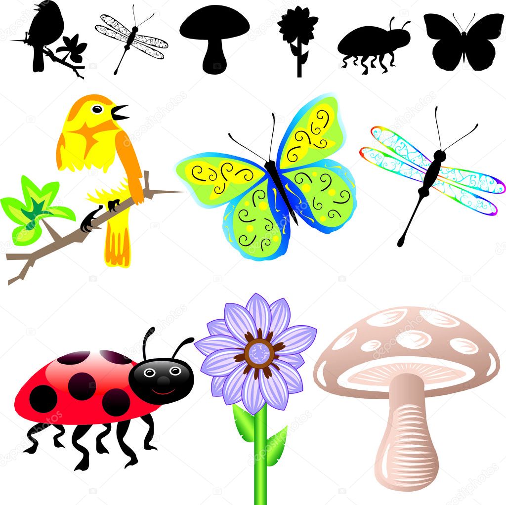 Spring Summer Icons Stock Vector Image by ©BasheeraDesigns #3368434