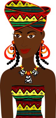 African Girl Avatar clipart