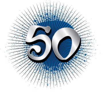 50th Birthday or Anniversary clipart
