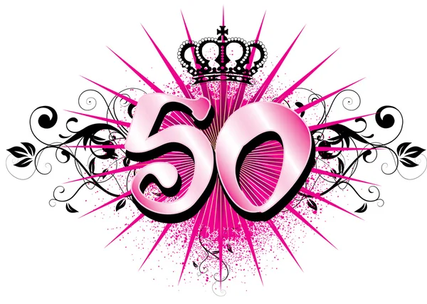 50 urodziny lub rocznica — Zdjęcie stockowe