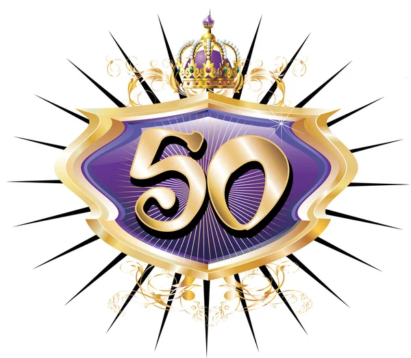 50 urodziny lub rocznica — Zdjęcie stockowe