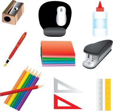 School Icons 3 clipart