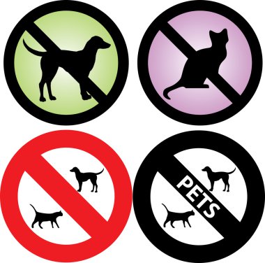 No Pets Allowed Sign clipart