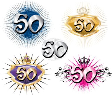 50th Birthday or Anniversary clipart